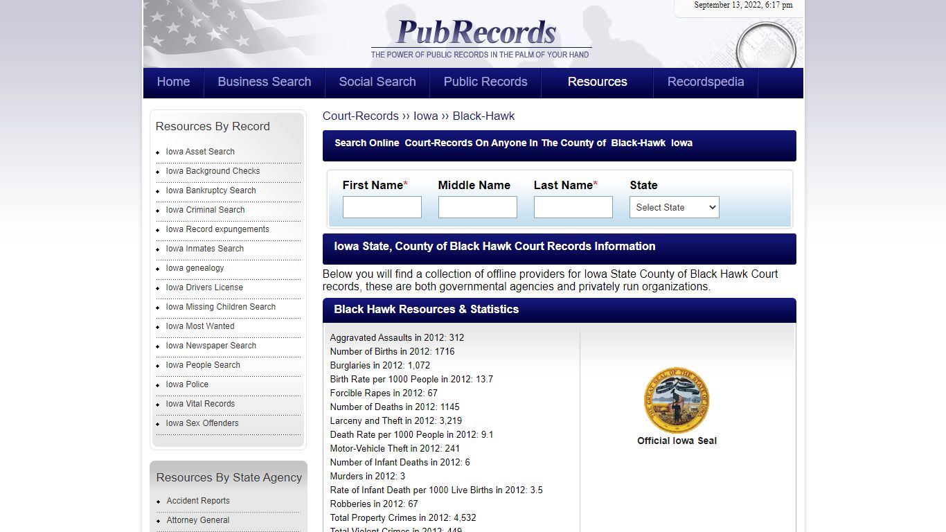 Black Hawk County, Iowa Court Records